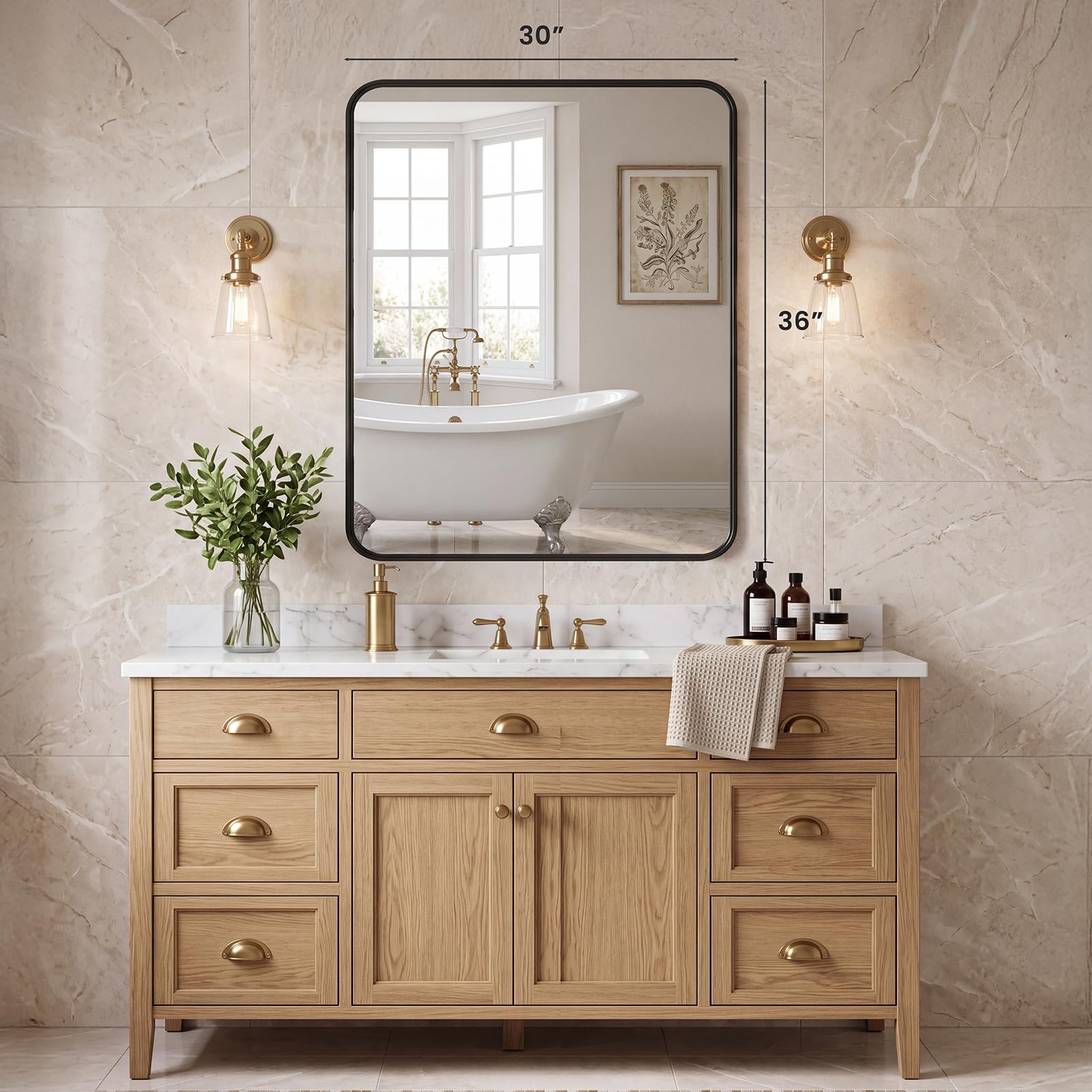 Rectangle mirror shape reference