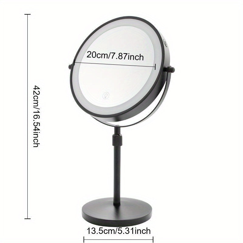 LOTTOWARE Dual-Sided 1X/10X 8-Inch Wall-Mounted Vanity Mirror - Image 2